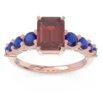 Pave Emerald Cut Vikara Ring