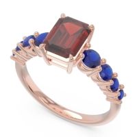 Pave Emerald Cut Vikara Ring