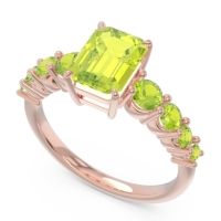 Pave Emerald Cut Vikara Ring