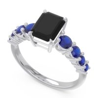Pave Emerald Cut Vikara Ring