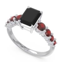 Pave Emerald Cut Vikara Ring