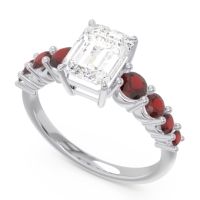 Pave Emerald Cut Vikara Ring