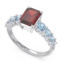 Pave Emerald Cut Vikara Ring