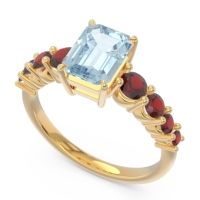 Pave Emerald Cut Vikara Ring