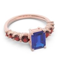 Pave Emerald Cut Vikara Ring