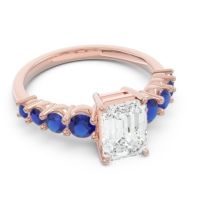 Pave Emerald Cut Vikara Ring