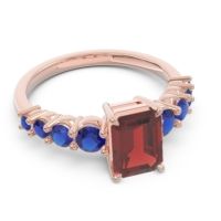 Pave Emerald Cut Vikara Ring