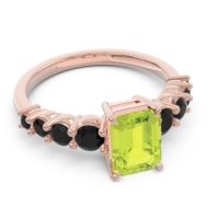 Pave Emerald Cut Vikara Ring