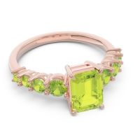Pave Emerald Cut Vikara Ring