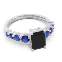 Pave Emerald Cut Vikara Ring