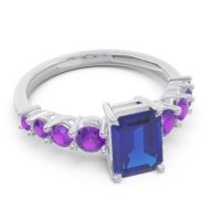 Pave Emerald Cut Vikara Ring