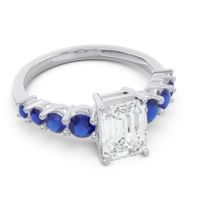 Pave Emerald Cut Vikara Ring