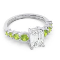 Pave Emerald Cut Vikara Ring