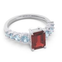 Pave Emerald Cut Vikara Ring