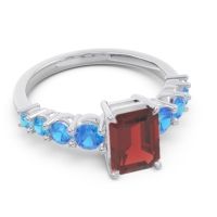 Pave Emerald Cut Vikara Ring