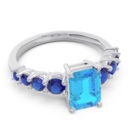 Pave Emerald Cut Vikara Ring