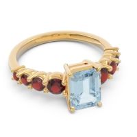 Pave Emerald Cut Vikara Ring