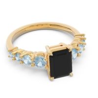 Pave Emerald Cut Vikara Ring