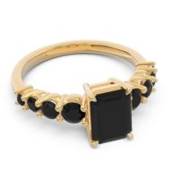 Pave Emerald Cut Vikara Ring