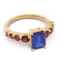 Pave Emerald Cut Vikara Ring