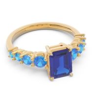 Pave Emerald Cut Vikara Ring