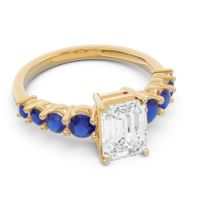 Pave Emerald Cut Vikara Ring