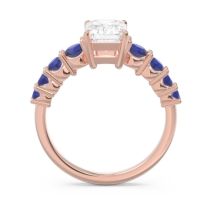 Pave Emerald Cut Vikara Ring