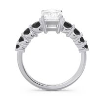 Pave Emerald Cut Vikara Ring