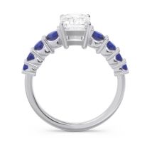Pave Emerald Cut Vikara Ring