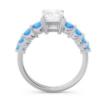 Pave Emerald Cut Vikara Ring