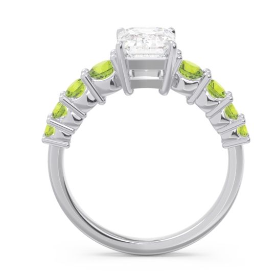 Pave Emerald Cut Vikara Ring