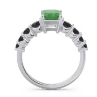 Pave Emerald Cut Vikara Ring