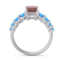Pave Emerald Cut Vikara Ring