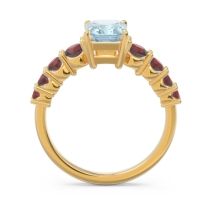 Pave Emerald Cut Vikara Ring