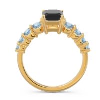 Pave Emerald Cut Vikara Ring