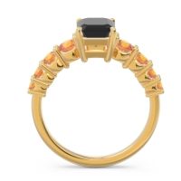 Pave Emerald Cut Vikara Ring