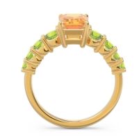Pave Emerald Cut Vikara Ring