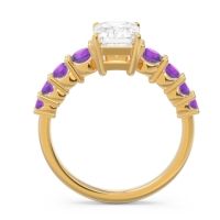 Pave Emerald Cut Vikara Ring