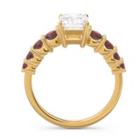 Pave Emerald Cut Vikara Ring