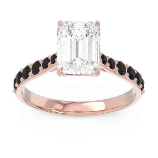 Pave Emerald Cut Nairjhara Ring