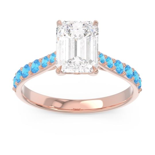 Pave Emerald Cut Nairjhara Ring