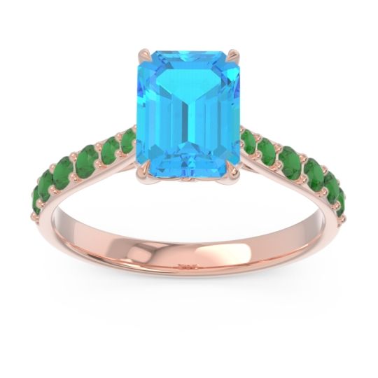 Pave Emerald Cut Nairjhara Ring
