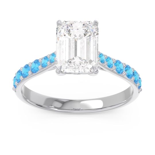 Pave Emerald Cut Nairjhara Ring