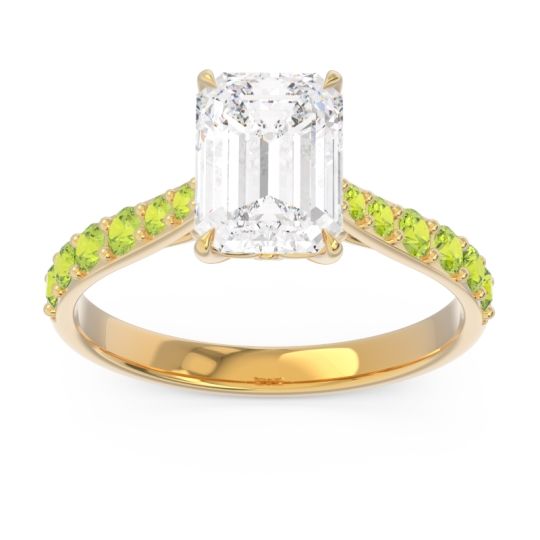 Pave Emerald Cut Nairjhara Ring