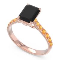 Pave Emerald Cut Nairjhara Ring