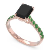 Pave Emerald Cut Nairjhara Ring
