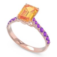 Pave Emerald Cut Nairjhara Ring