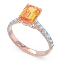 Pave Emerald Cut Nairjhara Ring