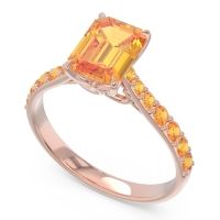 Pave Emerald Cut Nairjhara Ring