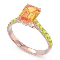 Pave Emerald Cut Nairjhara Ring